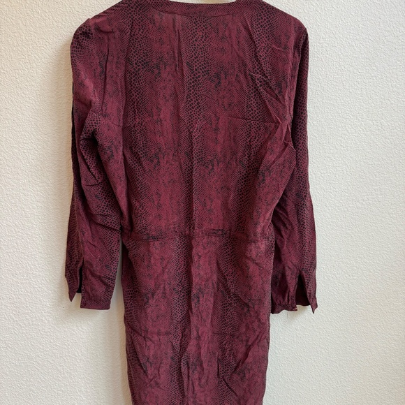 RAILS DRAWSTRING SNAKE SKIN PRINT DRESS (M) - Picture 4 of 4